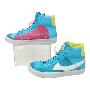 Nike Blazer Mid 77 GS Dance Size 6Y Womens 7.5 Baltic Blue Volt Pink DQ6084-400